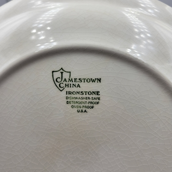 Vintage Jamestown China Ironstone Dinner Plates - set of 2 - Picture 2 of 4